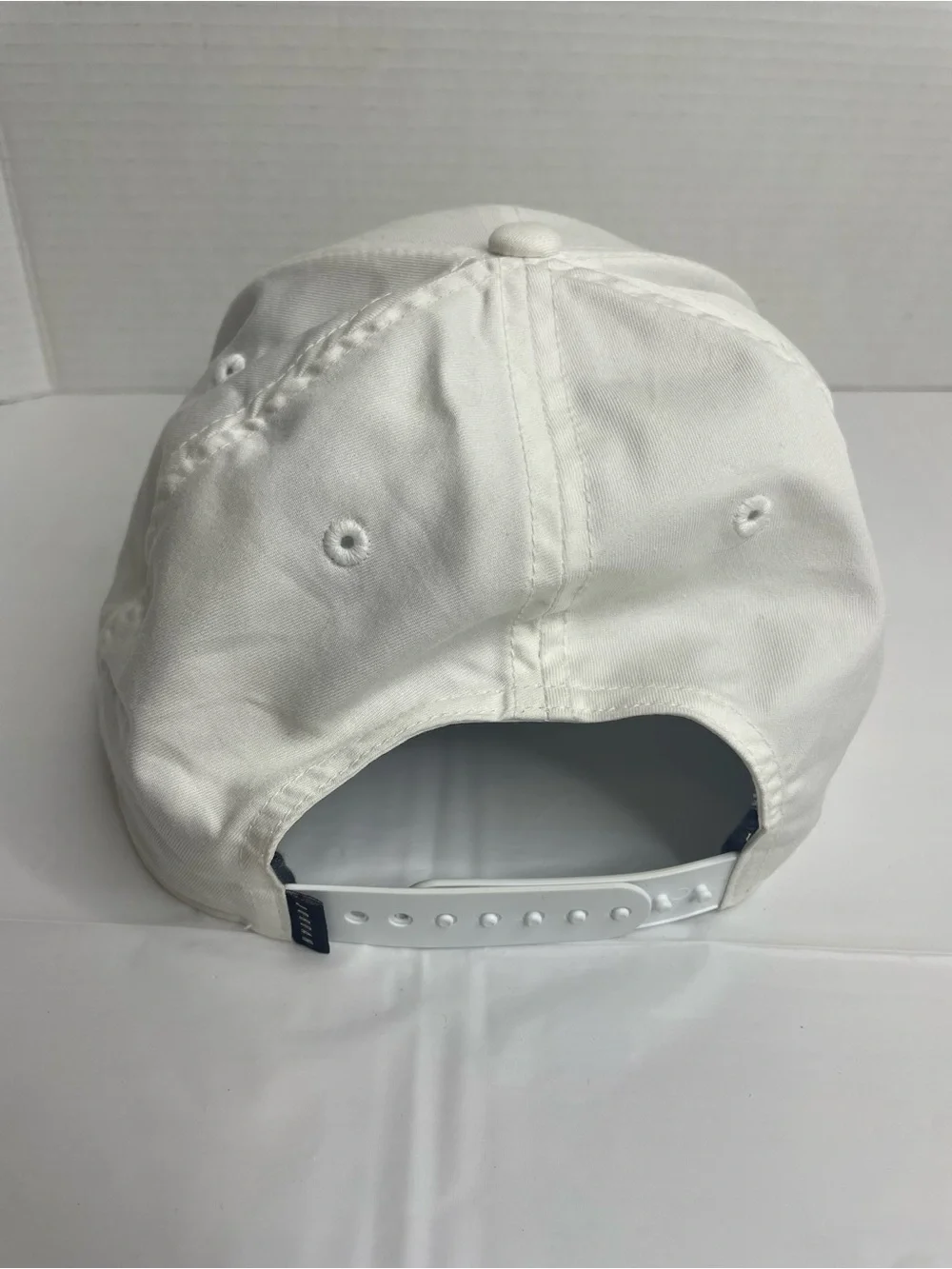 White Jordan Golf Dri-Fit adjustable SnapBack Cap with Black Jumpman Logo